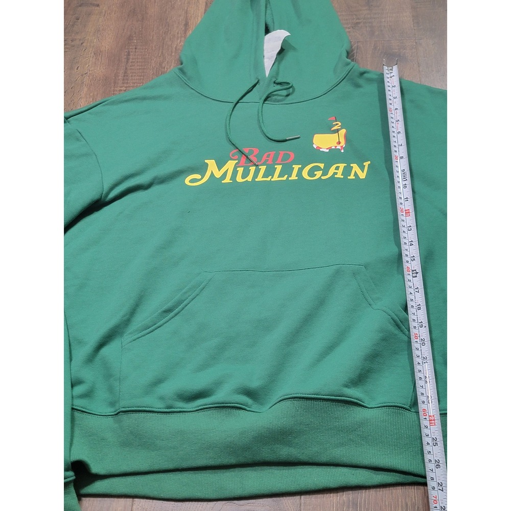 Bad Mulligan Mens XXL Green Graphic Golf Hoodie Sweatshirt New with Tags